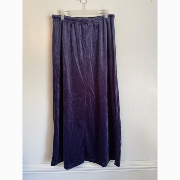 Vintage Looney Tunes Y2K Tweedy Bird Blue Velvet Maxi Skirt Sz Large Whimsical - Picture 6 of 7